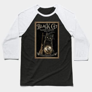 Black cat trading company Baseball T-Shirt